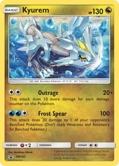 SM Black Star Promos Kyurem Pokémon card